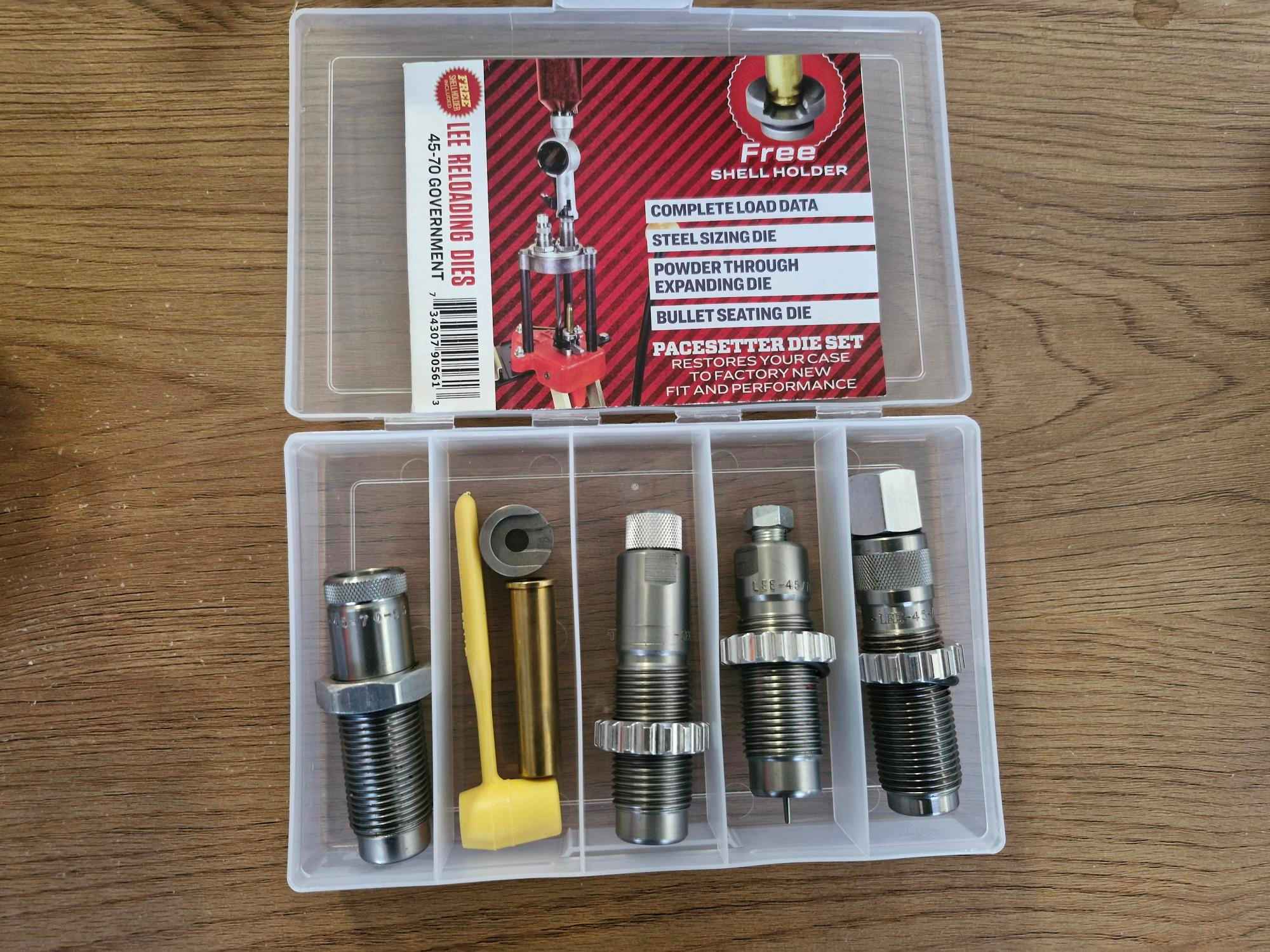 45-70 GOVERNMENT LEE RELOADING PACESETTER 4 DIE SET.
